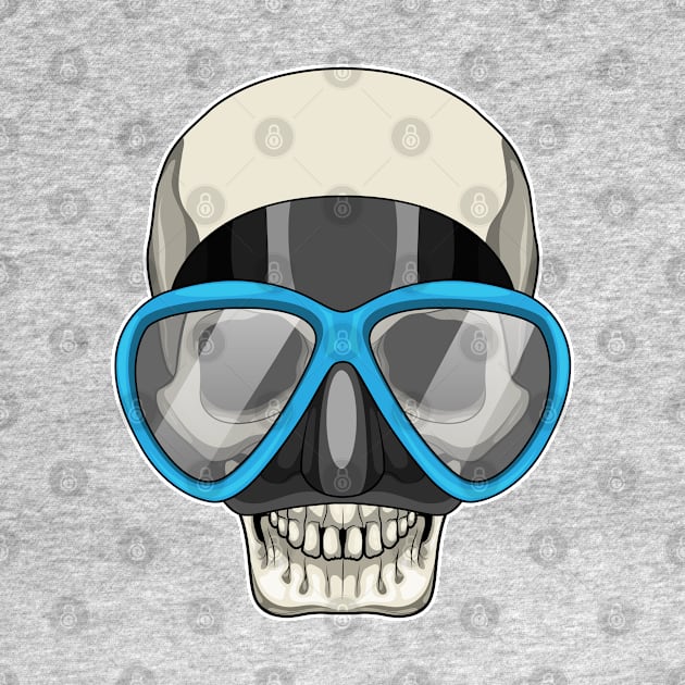 Skull Swimming Swimming goggles by Markus Schnabel